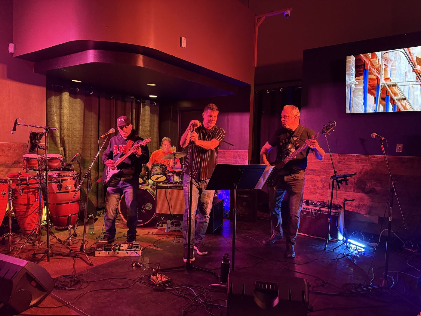 Decibel Crush under stage lights